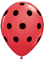 Picture of 5" Big Polka Dots Qualatex Balloon (100/bag)