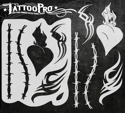 Picture of Tattoo Pro Stencil - Heart &Tribal (ATPS144)
