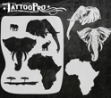 Picture of Tattoo Pro Stencil - African Elephant (ATPS145)