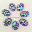 Picture of Big Peacock Gems - Purple - 13x18mm (7 pc.) (SG-BP1)