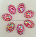 Picture of Big Peacock Gems - Bright Pink - 13x18mm (7 pc.) (SG-BP4)