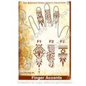 Picture of Henna Stencil 7 - Finger Accents F1, F2, F3 - SOBA