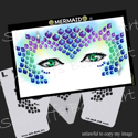 Picture of Mermaid Stencil Eyes - SEc - (Child Size 4-7 YRS OLD)