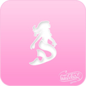 Picture of Pink Power Face Painting Stencil (1103) - Mermaid