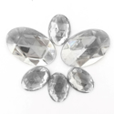 Picture of Jumbo Gems - Clear - From 1.25x1.75cm to 2x3cm (5 pcs.) (AG-C1)
