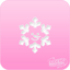 Picture of Pink Power Face Painting Stencil (1133) - Snowman Flake