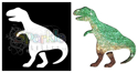 Picture of T-Rex - Sparkle Stencil (1pc)