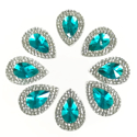 Picture of Double Teardrop Gems - Turquoise - 13x18mm (8 pc.) (SG-DTT)