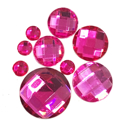 Picture of Round Gems - Hot Pink - 5 to 20mm (9 pc) (SG-RHP)
