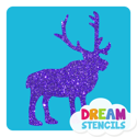 Picture of Reindeer Glitter Tattoo Stencil - HP-25 (5pc pack)