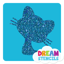 Picture of Kitty Glitter Tattoo Stencil - HP-54 (5pc pack)