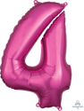 Picture of 26'' Mid-Size Shape Number 4 - Pink (1pc)