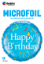 Picture of 18"  Happy Birthday Blue Foil Balloon (1pc)