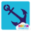 Picture of Anchor-2 Glitter Tattoo Stencil - HP-153 (5pc pack)