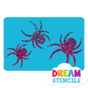 Picture of Cascading Spiders Glitter Tattoo Stencil - HP-183 (5pc pack)