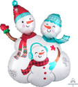Picture of Snow Family Foil Balloon - 31" (1pc)