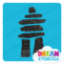 Picture of Inukshuk #3 - Glitter Tattoo Stencil - HP-226 (5pc pack)