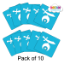 Picture of Custom Stencil - Glitter Tattoo - Pack of 10 (size up to 2''x3")