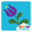 Picture of Fantasy Flower Glitter Tattoo Stencil - HP-311 (5pc pack)