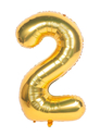 Picture of 40'' Foil Balloon Shape Number 2 - Gold (1pc)