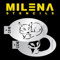 Picture of Milena Stencils - Sleeping Fox - Stencil Set D27