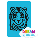 Picture of Tiger Face Glitter Tattoo Stencil - HP-327 (5pc pack)