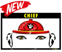 Picture of Chief Firefighter - Stencil Eyes Stencil