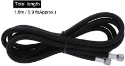 Picture of Black Braided Airbrush Nylon Hose (1/8" Both Ends)  - 1.8m(5.9 Ft) 