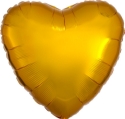 Picture of 17" Anagram Heart Foil Balloon - Metallic Gold (1pc)  