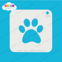 Picture of Paw Print - Dream Stencil - 268