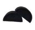 Picture of Fusion - Half Round Face Paint Sponge (Charcoal Black)  - 2 Pack 