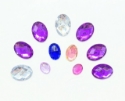 Picture of Oval Gems Mix - Assorted colors and sizes - 14-30 mm  (11 pc.) (AG-OM)