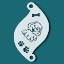 Picture of Superstar Face Paint Stencil - Cute Dog 77051