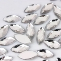 Picture of Pointed Eye Gems - Silver - 7x15mm (100 pc) (SG-PE6S-100)