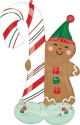 Picture of 51" Airloonz Merry Christmints Gingerbread Man Balloon