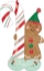 Picture of 51" Airloonz Merry Christmints Gingerbread Man Balloon