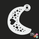 Picture of TAG Face Paint Stencil - Hearts & Sparkles